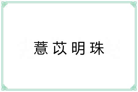 薏苡明珠