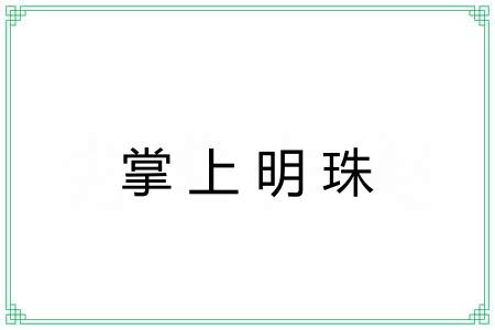 掌上明珠